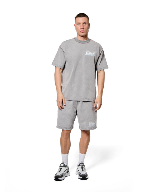 MK Club Relaxed T Shirt Grey Wash / Placid Blue