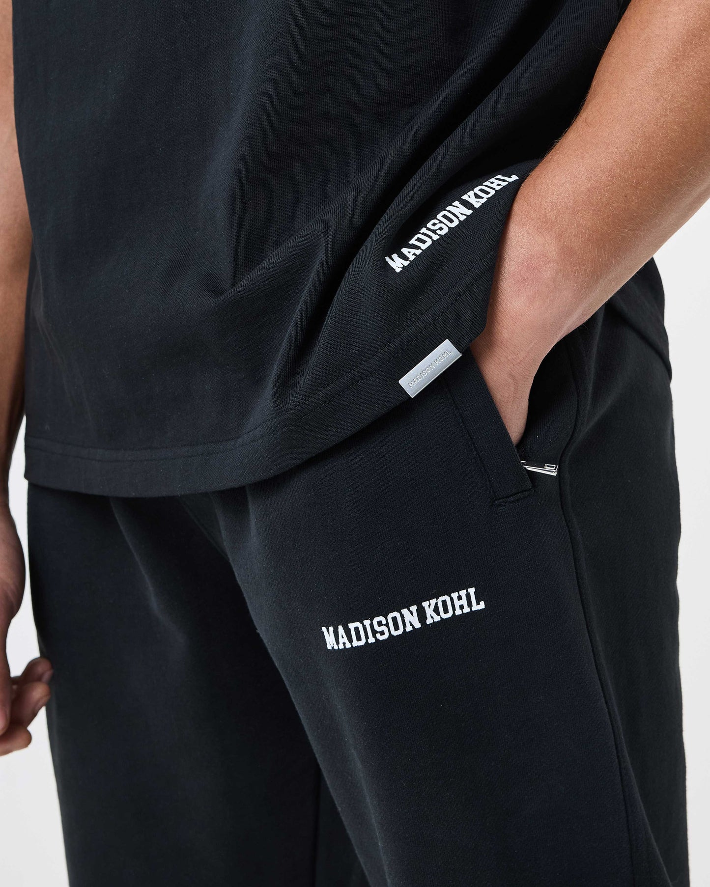 MK Collegiate Cuffed Jogger Black