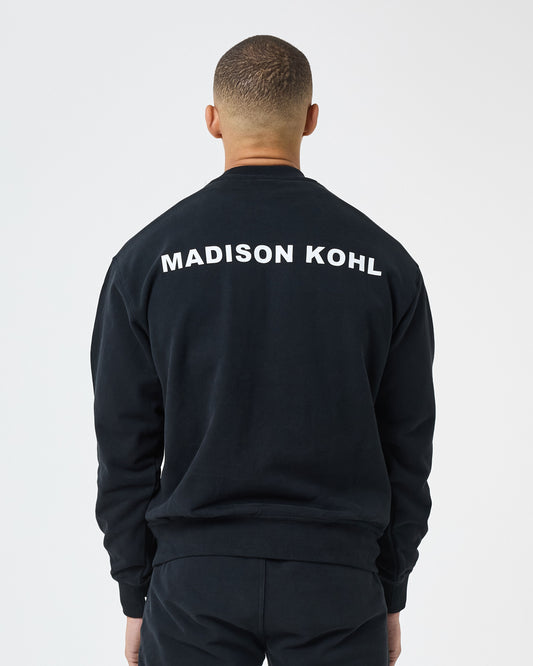 MK Core Relaxed Crewneck Sweatshirt Black