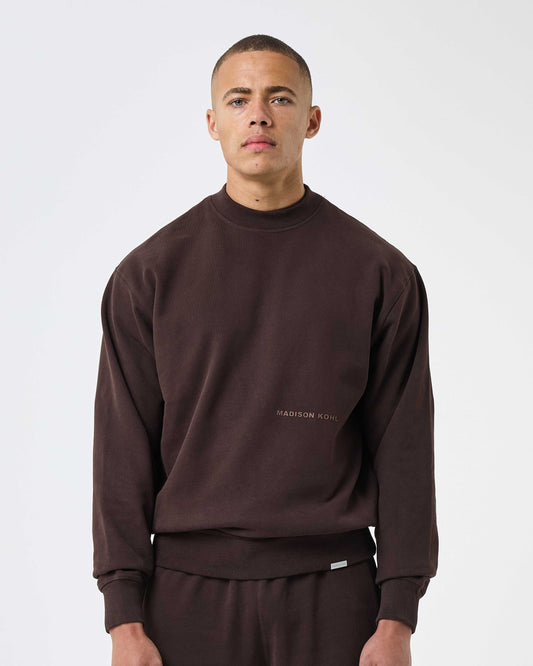 MK Core Relaxed Crewneck Sweatshirt Java