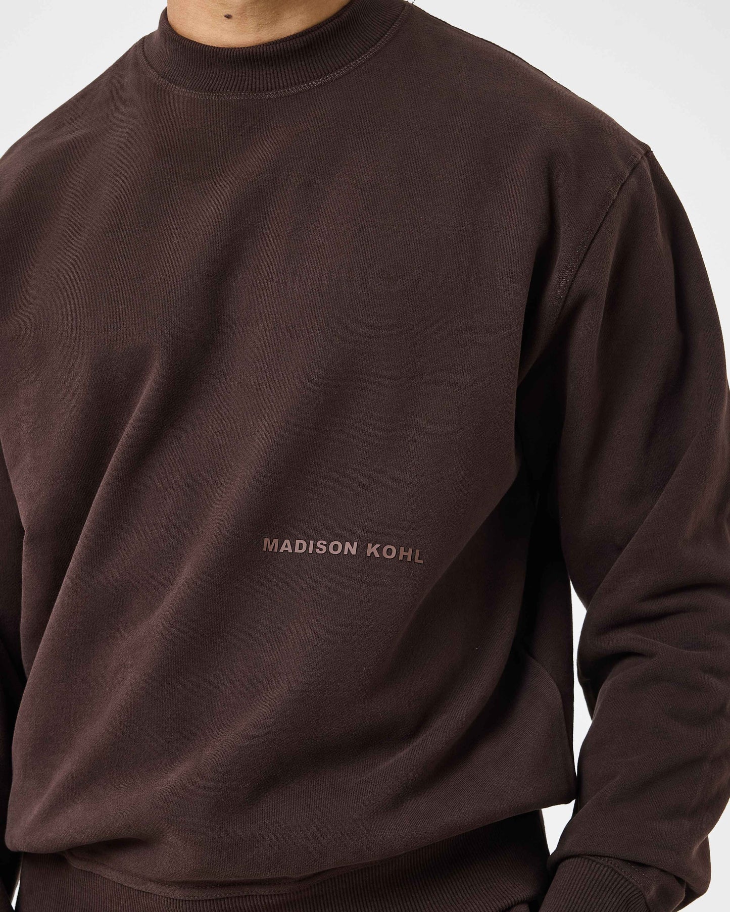 MK Core Relaxed Crewneck Sweatshirt Java