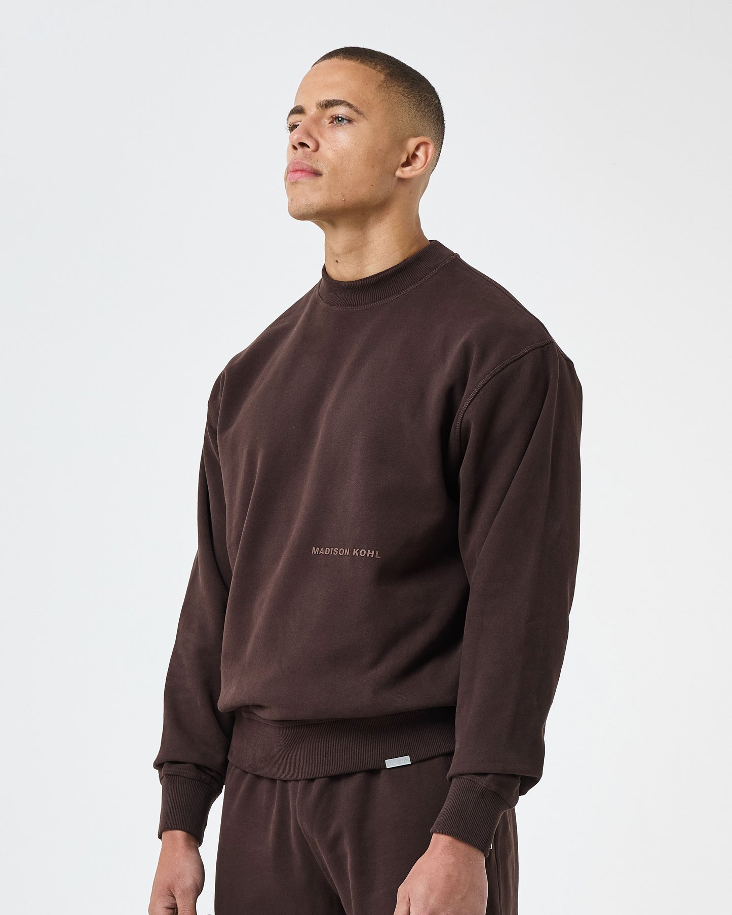 MK Core Relaxed Crewneck Sweatshirt Java