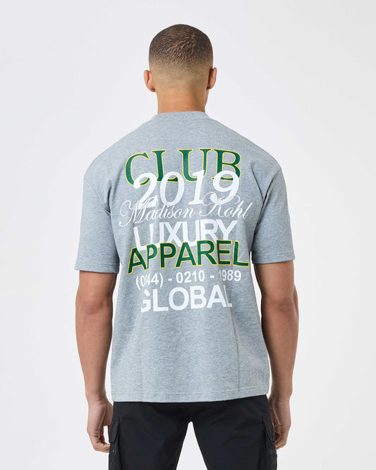 MK Club Relaxed T Shirt Grey Marl