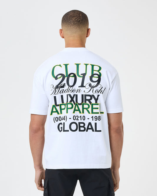 MK Club Relaxed T Shirt White