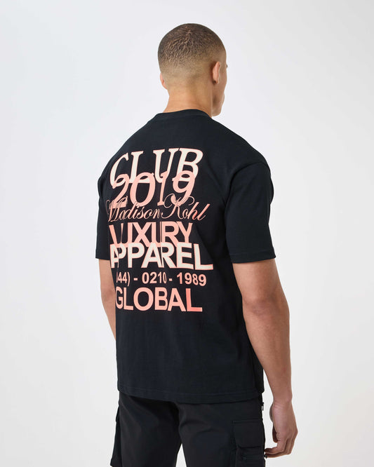 MK Club Relaxed T Shirt Black