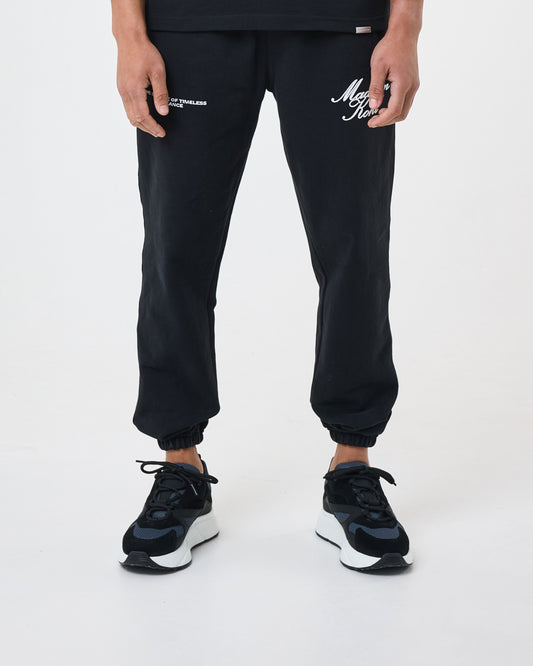 Time Flies Cuffed Jogger Black