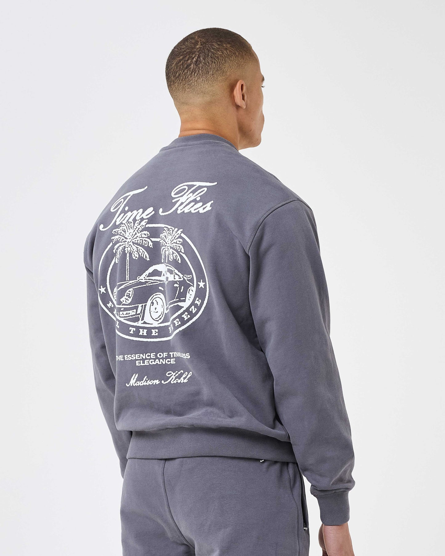 Time Flies Relaxed Crewneck Sweatshirt Tornado