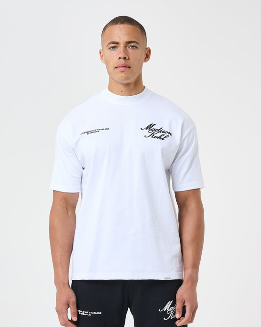 Time Flies Relaxed T Shirt White