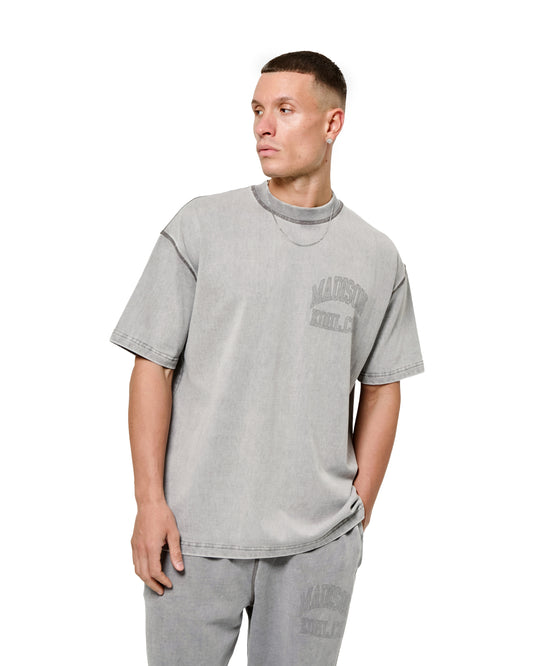 MK 1st Base Relaxed T Shirt Grey Wash