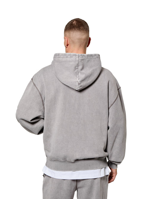 MK Blank Relaxed OTH Hoodie Grey Wash