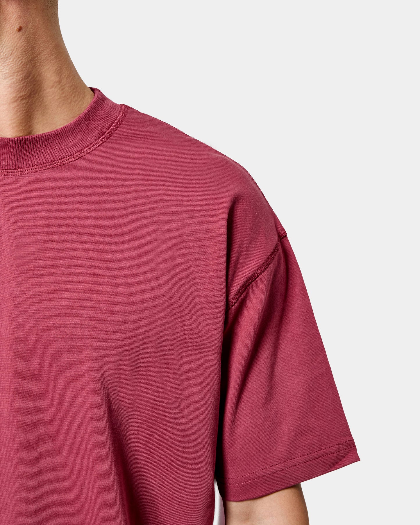 MK Blank Relaxed T Shirt Burgundy