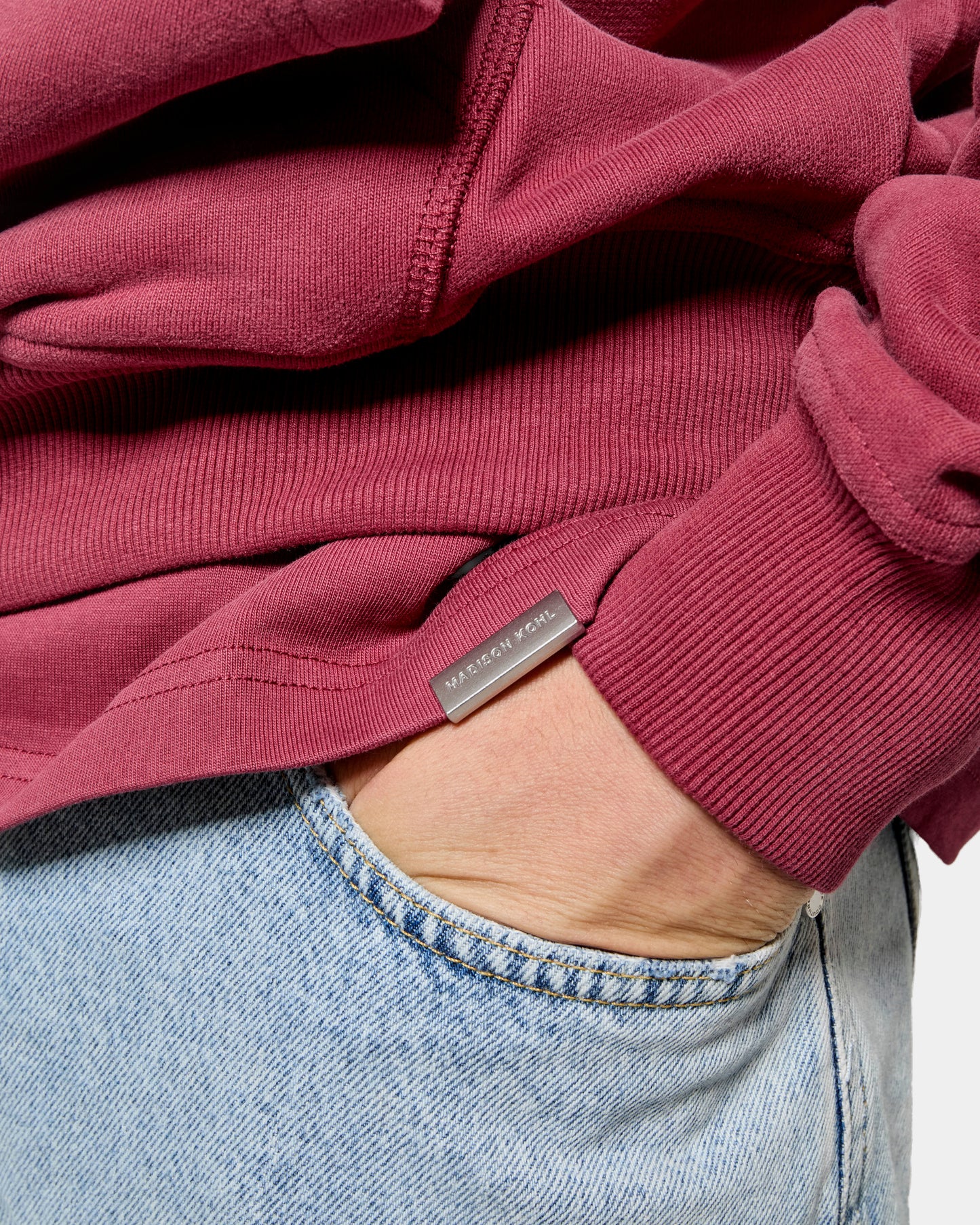 MK Blank Relaxed OTH Hoodie Burgundy