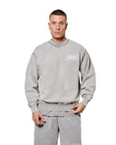 MK Club Relaxed Crewneck Sweatshirt Grey Wash / Placid Blue