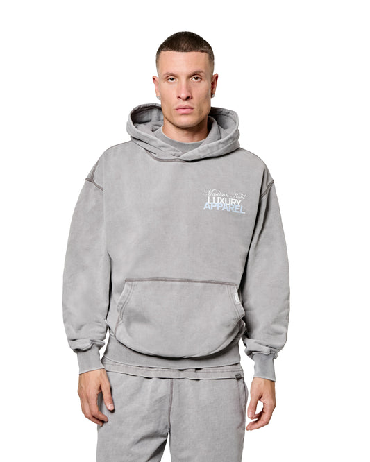 MK Club Relaxed OTH Hoodie Grey Wash / Placid Blue