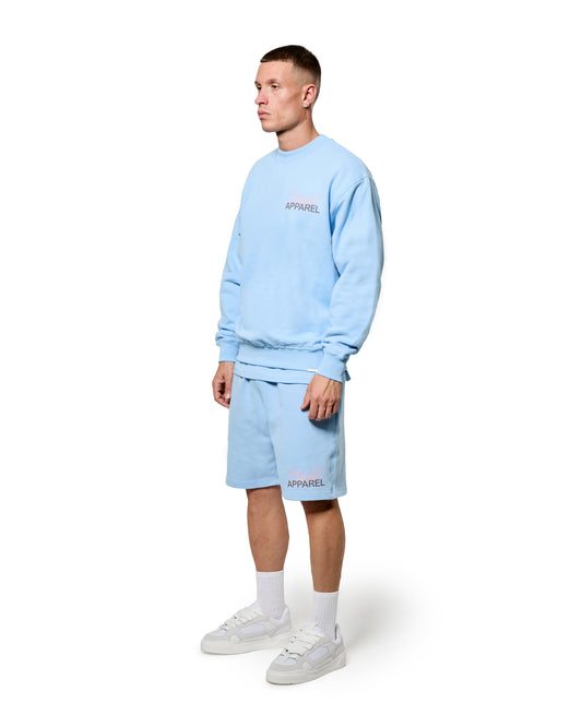 MK Club Relaxed Crewneck Sweatshirt Placid Blue