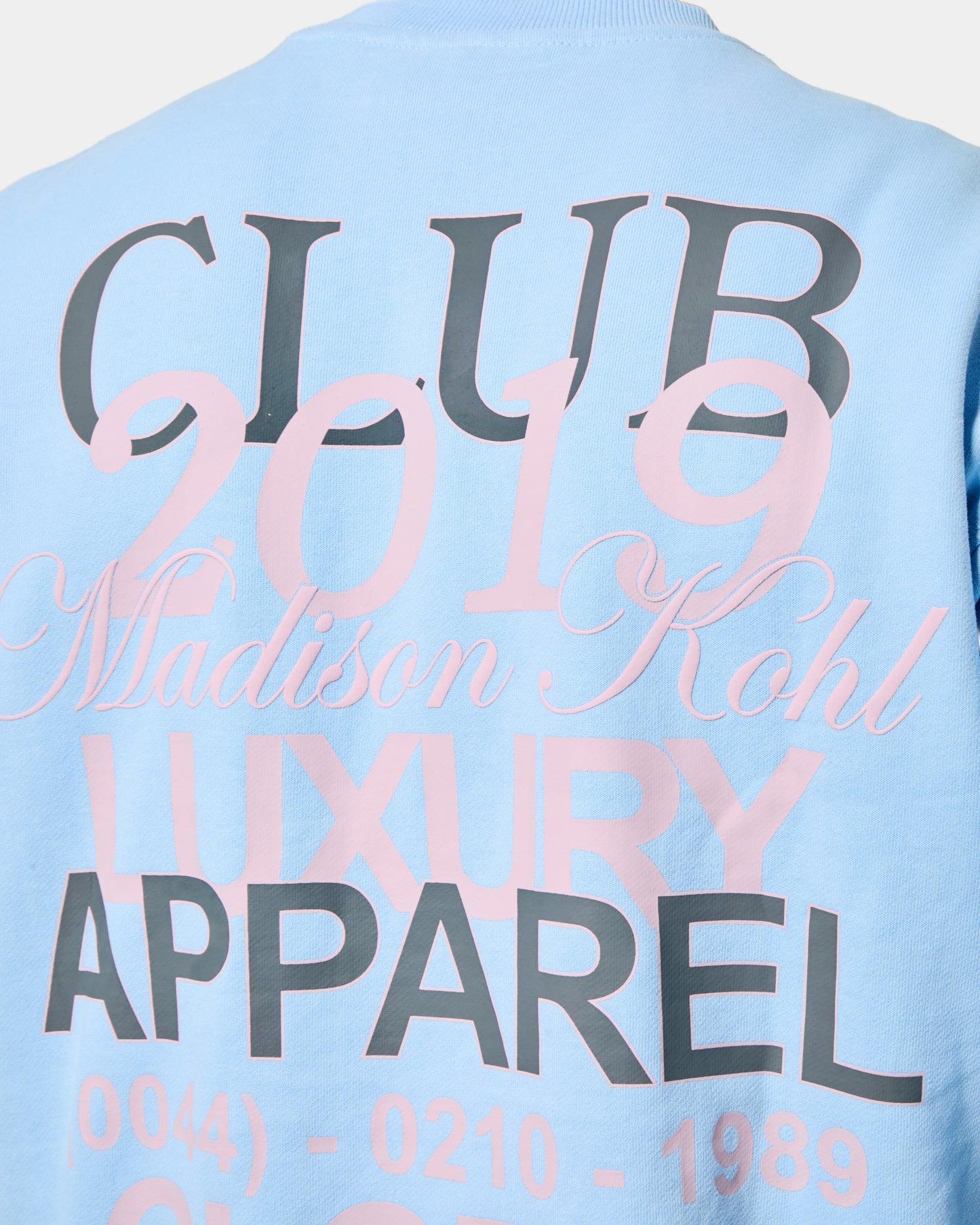 MK Club Relaxed Crewneck Sweatshirt Placid Blue