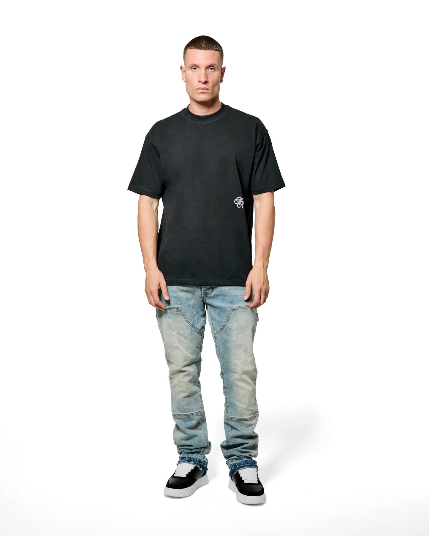 MK Monogram Relaxed T Shirt Black