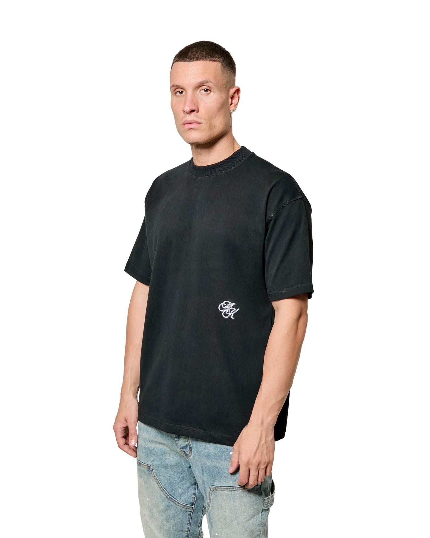 MK Monogram Relaxed T Shirt Black