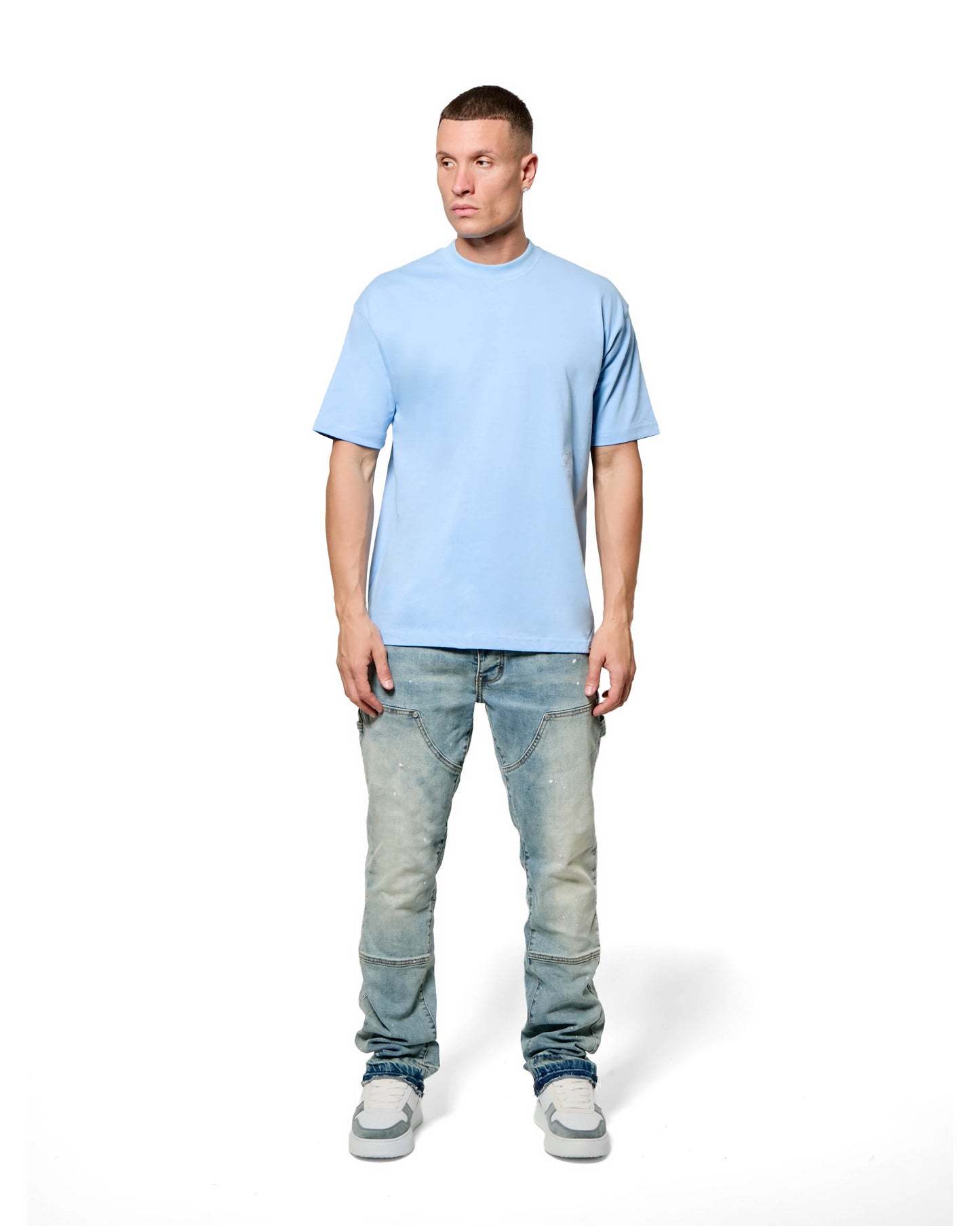 MK Monogram Relaxed T Shirt Placid Blue
