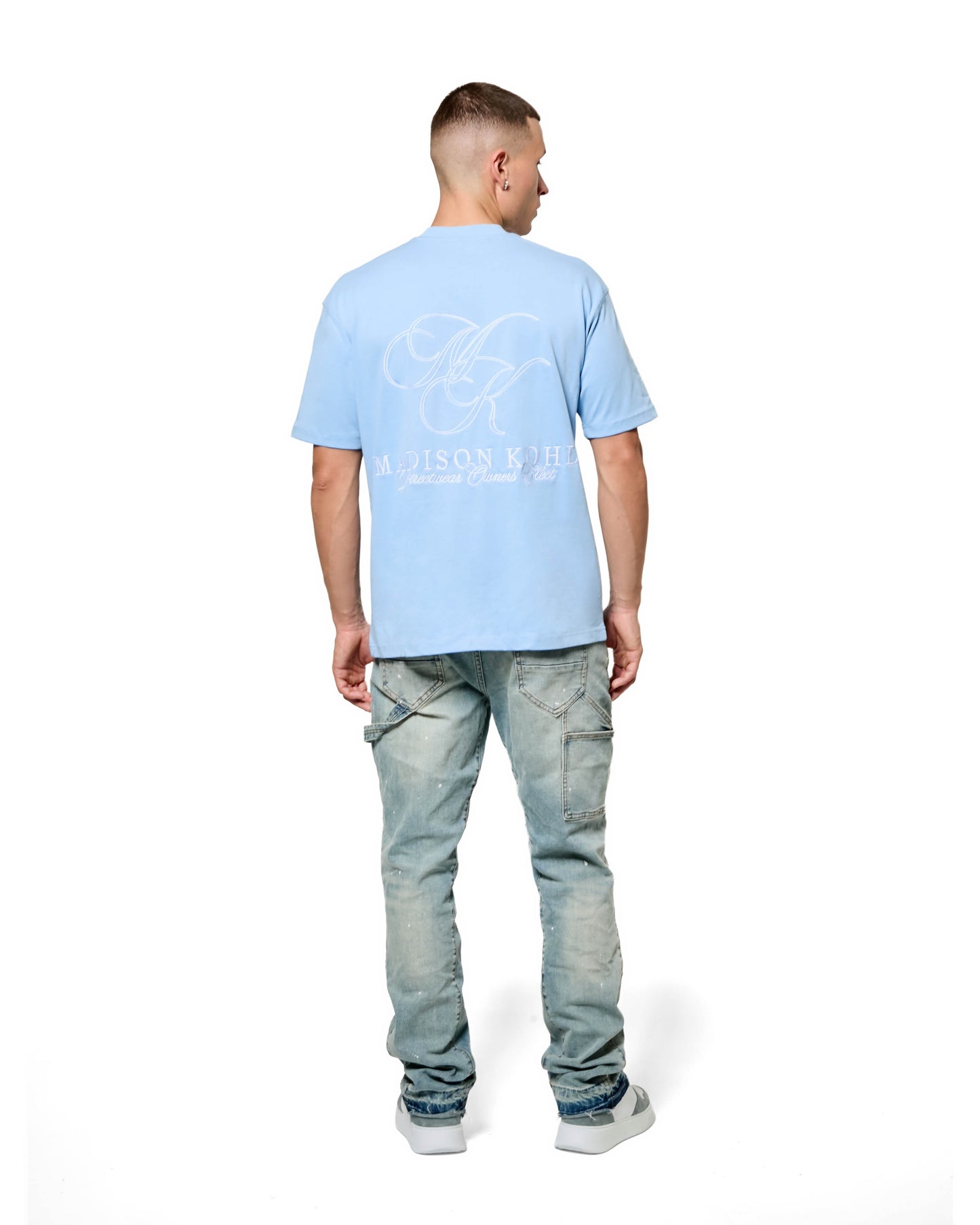 MK Monogram Relaxed T Shirt Placid Blue