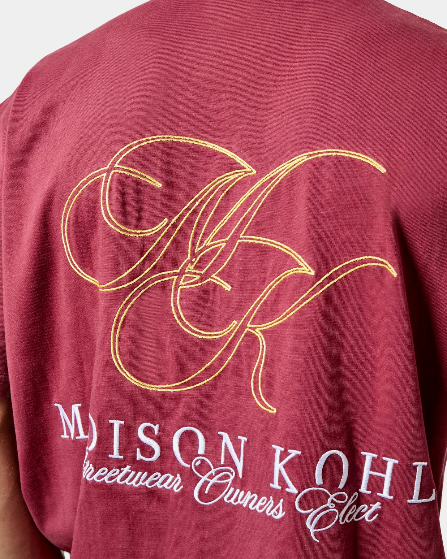 MK Monogram Relaxed T Shirt Burgundy