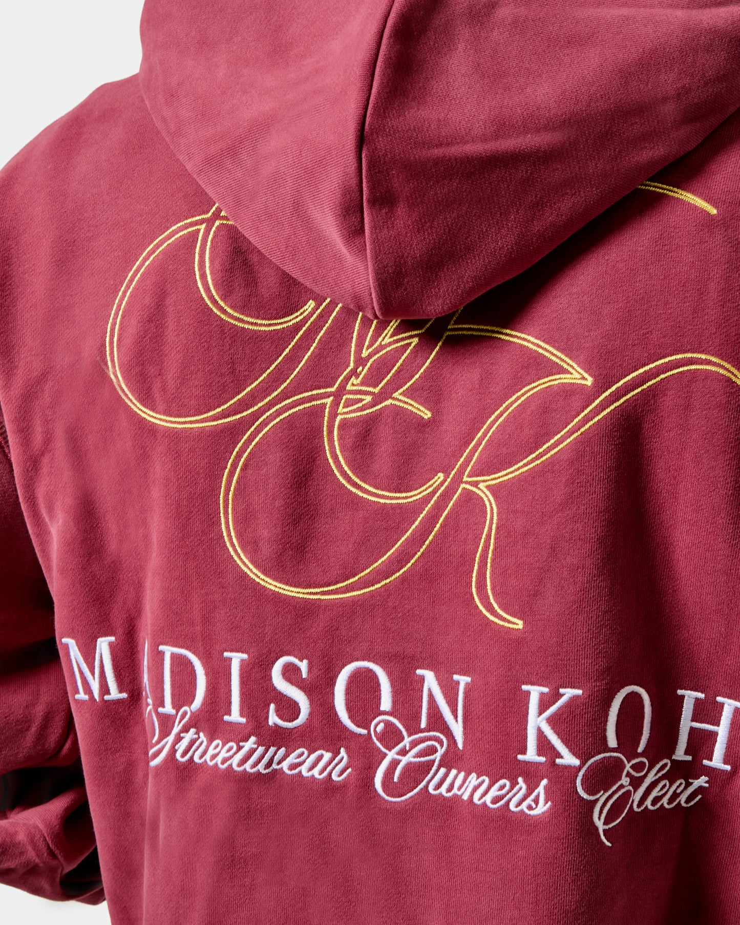 MK Monogram Relaxed OTH Hoodie Burgundy
