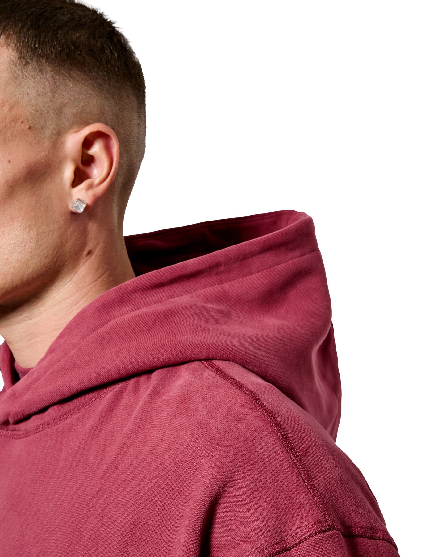 MK Monogram Relaxed OTH Hoodie Burgundy