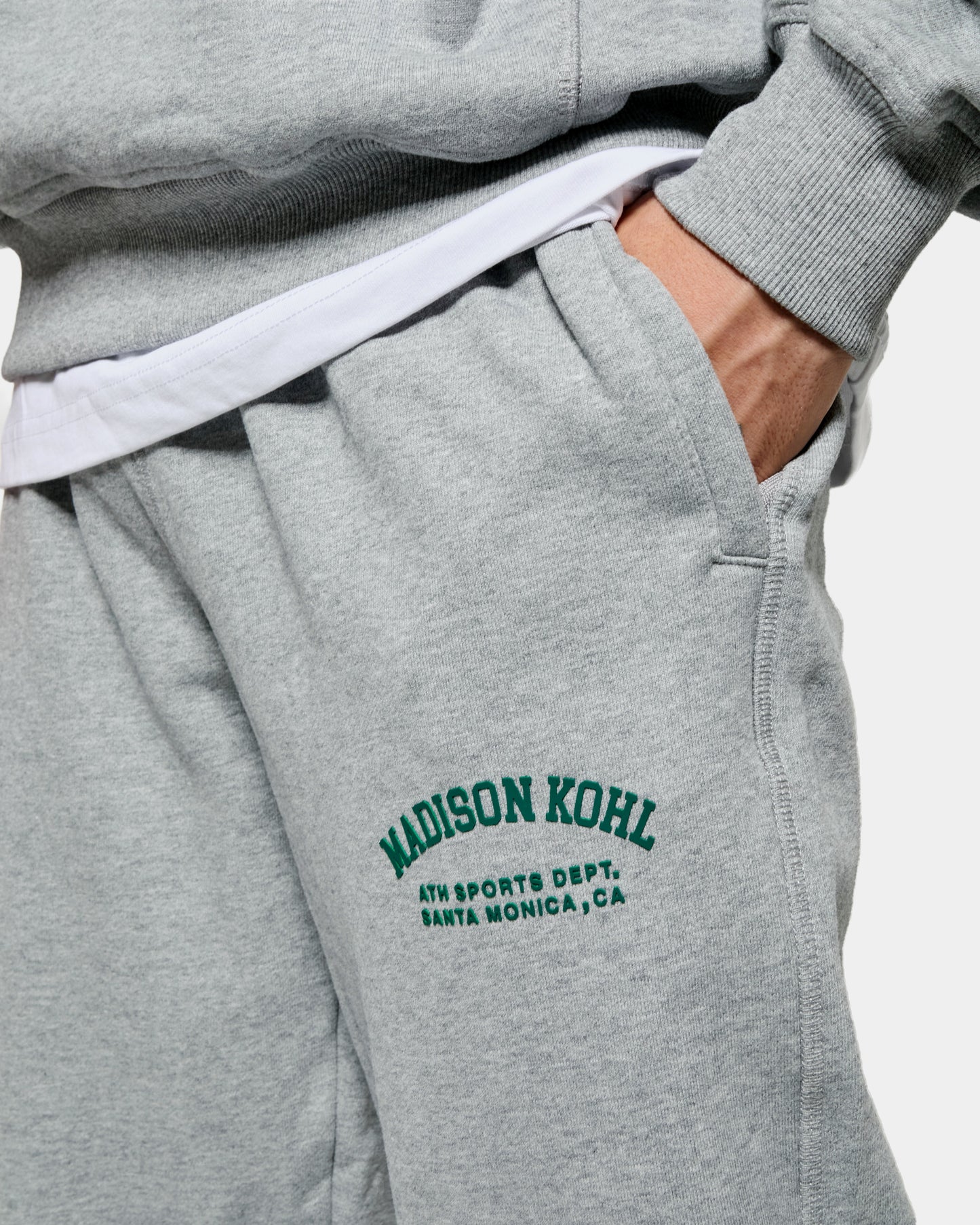 MK Athletics Open Hem Sweatpant Grey Marl