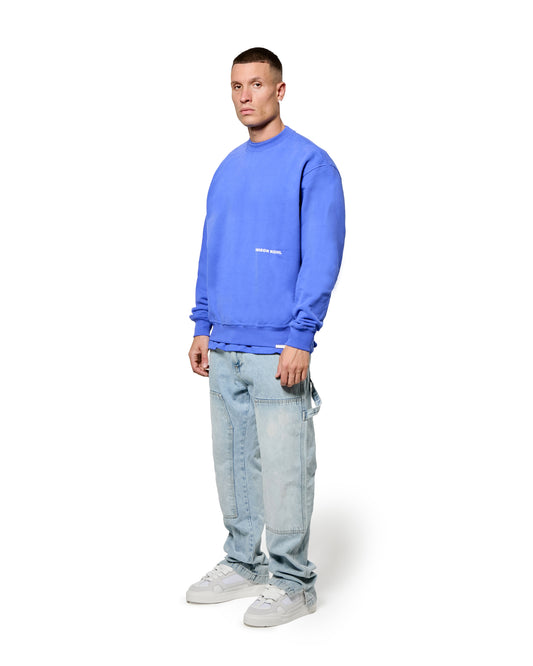 MK Core Relaxed Crewneck Sweatshirt Dazzling Blue