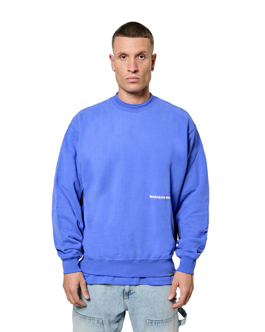 MK Core Relaxed Crewneck Sweatshirt Dazzling Blue