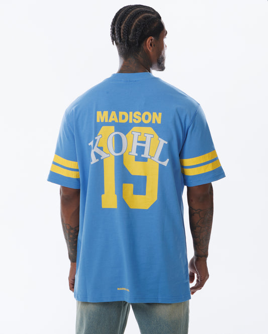 MK Quarterback T-Shirt Marina Blue/Yellow