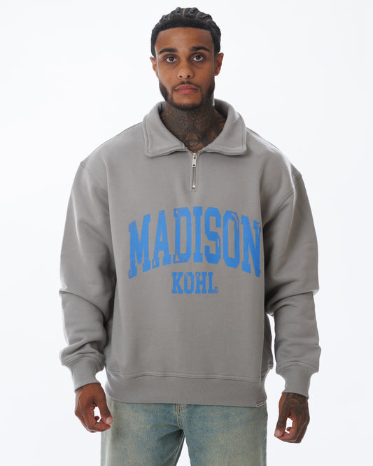 MK Archie Relaxed 1/4 Zip Slate/Marina