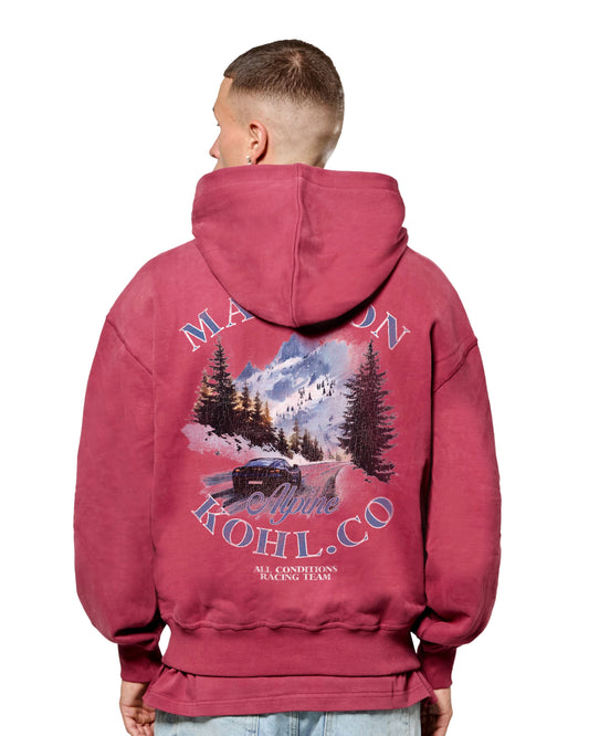 MK Alpine Relaxed OTH Hoodie Burgundy