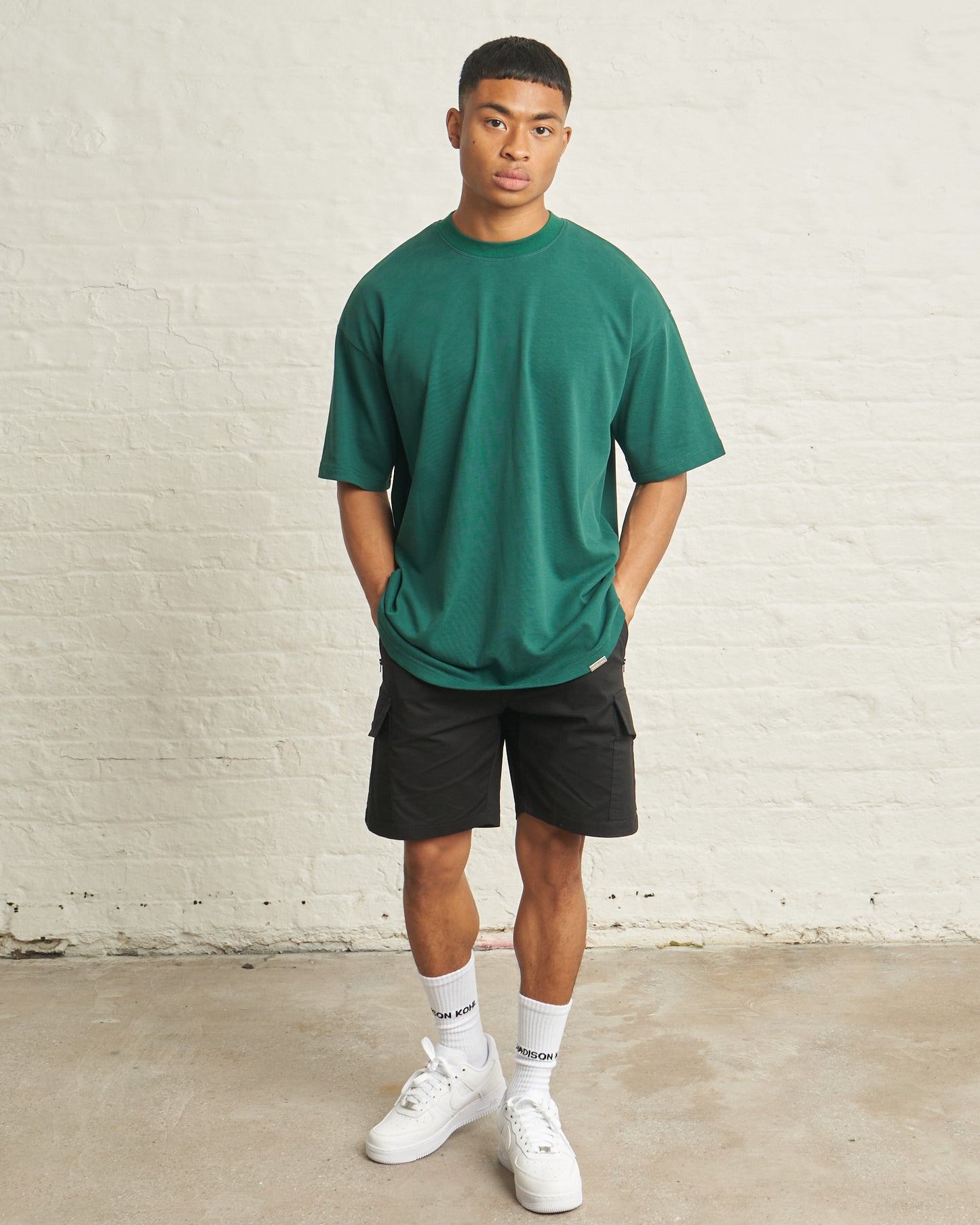 300gsm ESSENTIAL OVERSIZED T/SHIRT - GREEN