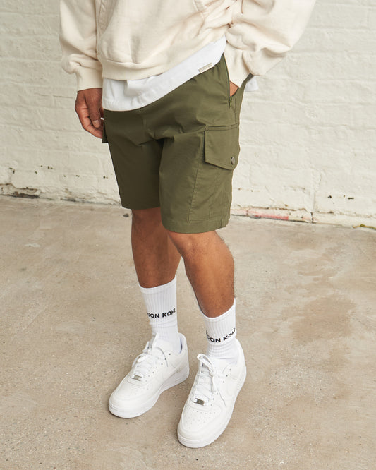 CARGO SHORTS - KHAKI