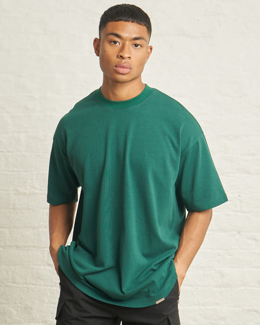 300gsm ESSENTIAL OVERSIZED T/SHIRT - GREEN