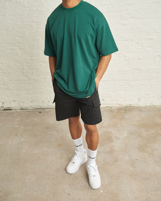300gsm ESSENTIAL OVERSIZED T/SHIRT - GREEN
