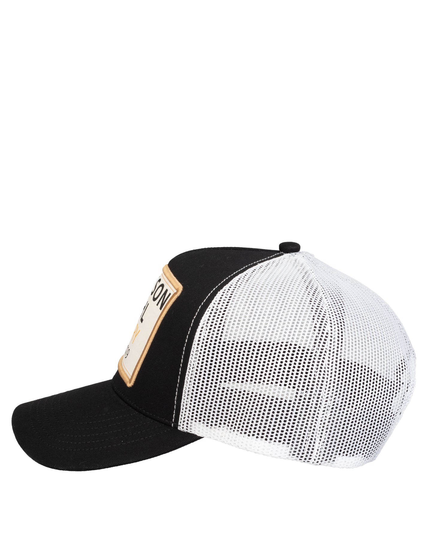 MK Badged Trucker Mesh Cap Black/White