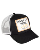 MK Badged Trucker Mesh Cap Black/White