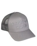 MK Core Trucker 3D Embroidered Mesh Cap Grey/Grey
