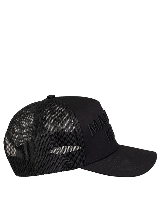 MK Core Trucker 3D Embroidered Mesh Cap Black/Black