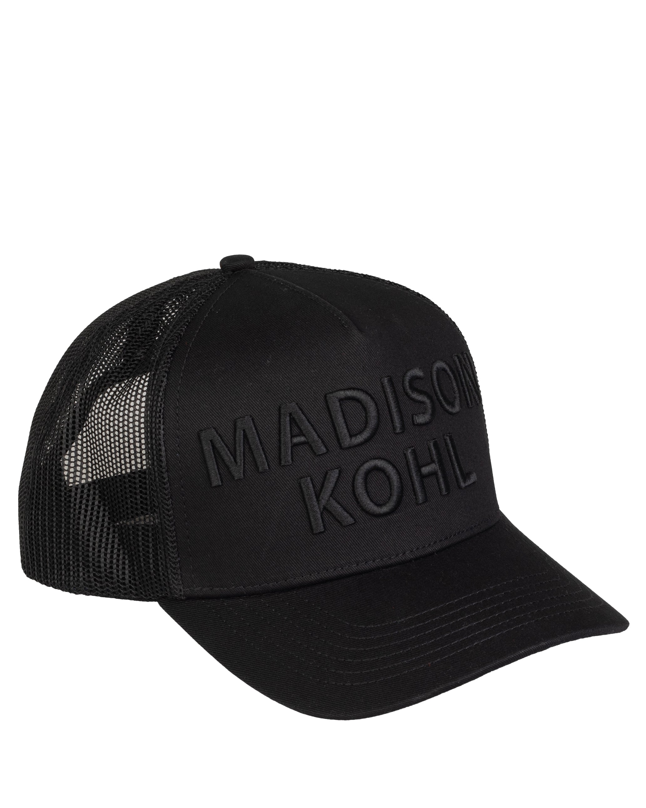 MK Core Trucker 3D Embroidered Mesh Cap Black/Black