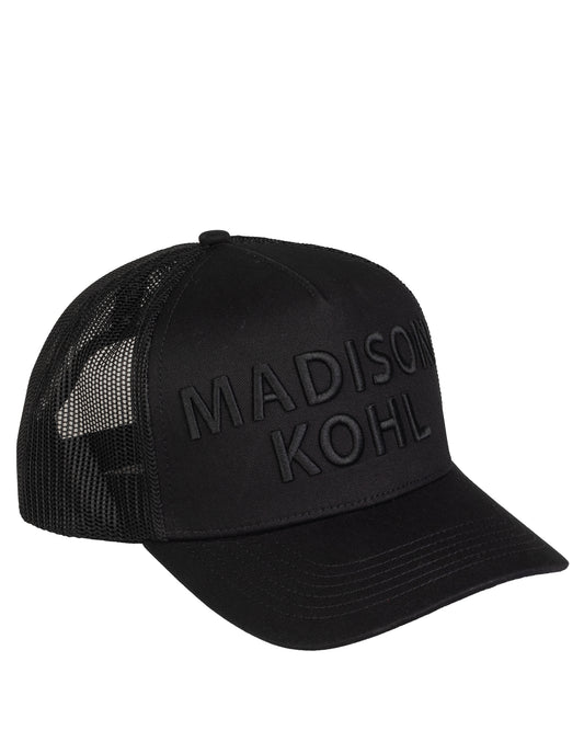MK Core Trucker 3D Embroidered Mesh Cap Black/Black