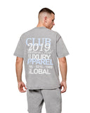 MK Club Relaxed T Shirt Grey Wash / Placid Blue