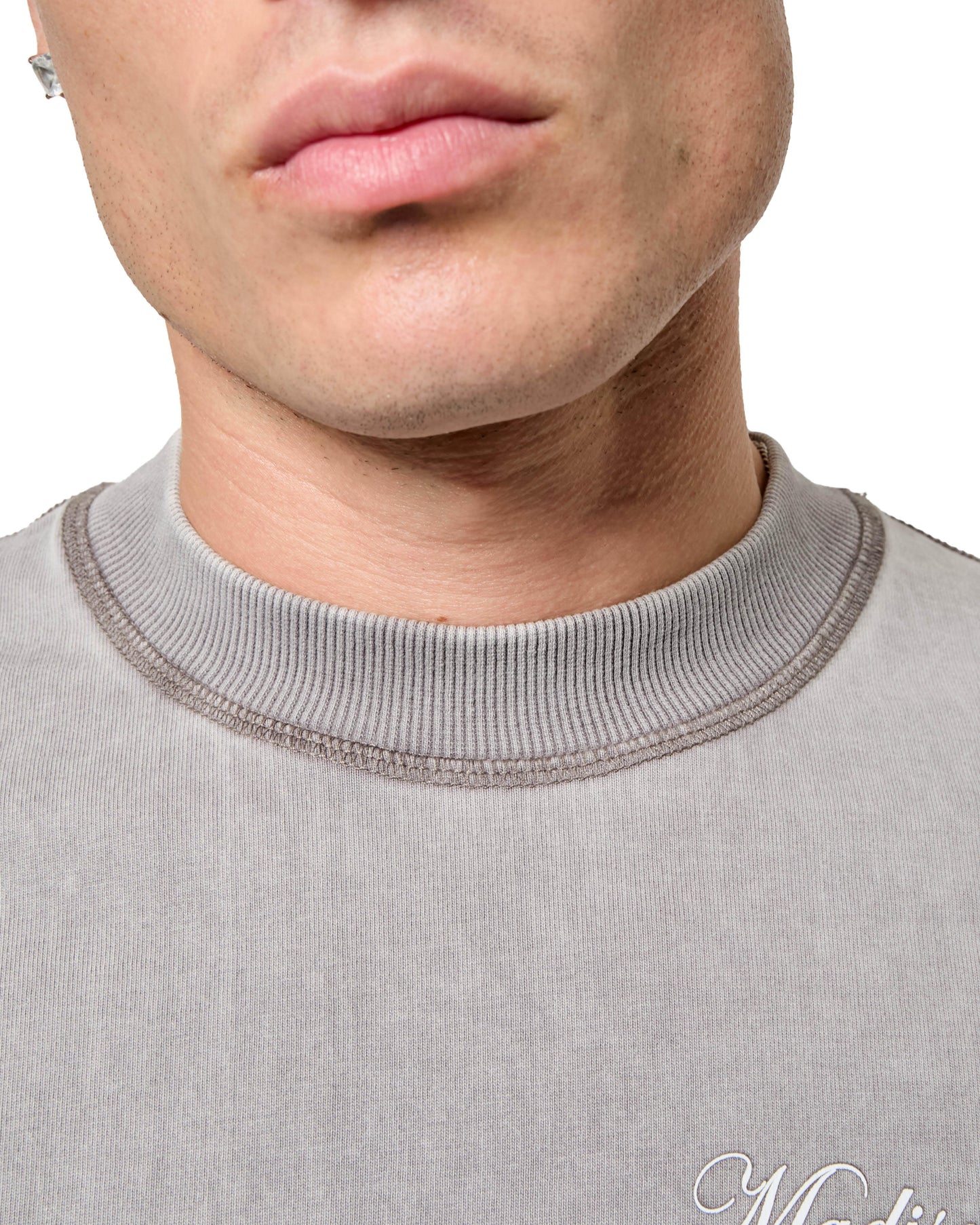 MK Club Relaxed T Shirt Grey Wash / Placid Blue