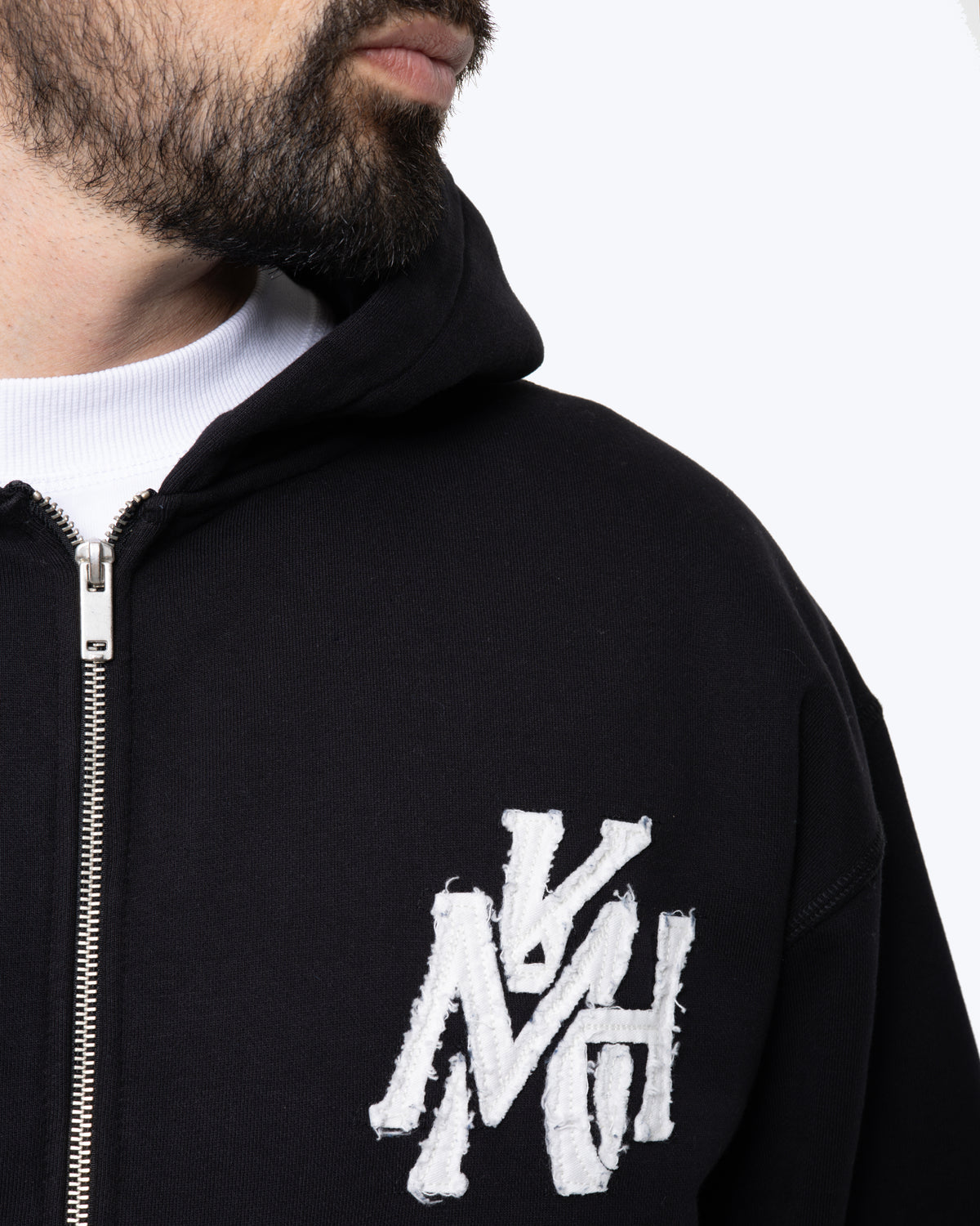 MK Monogram Full Zip Hood Black
