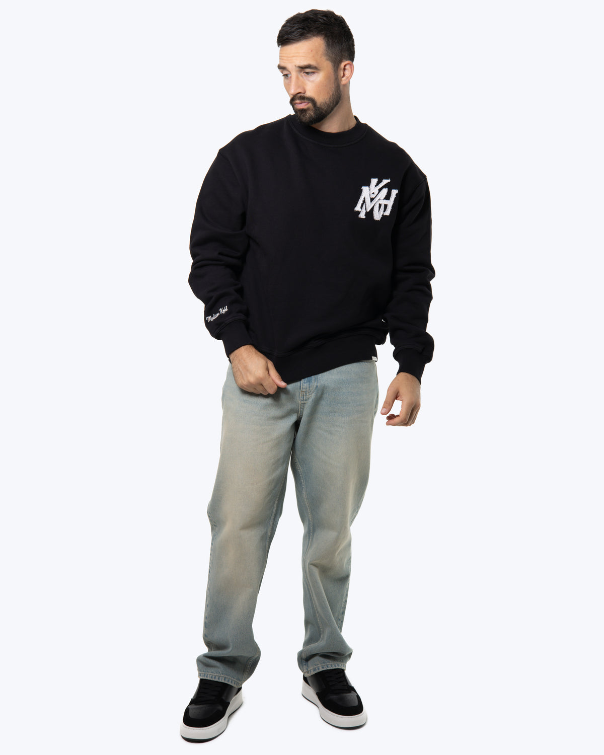 MK Monogram Crewneck Sweatshirt Black