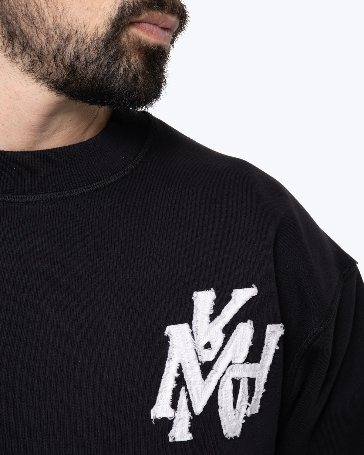 MK Monogram Crewneck Sweatshirt Black