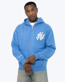 MK Monogram Full Zip Hood Marina Blue