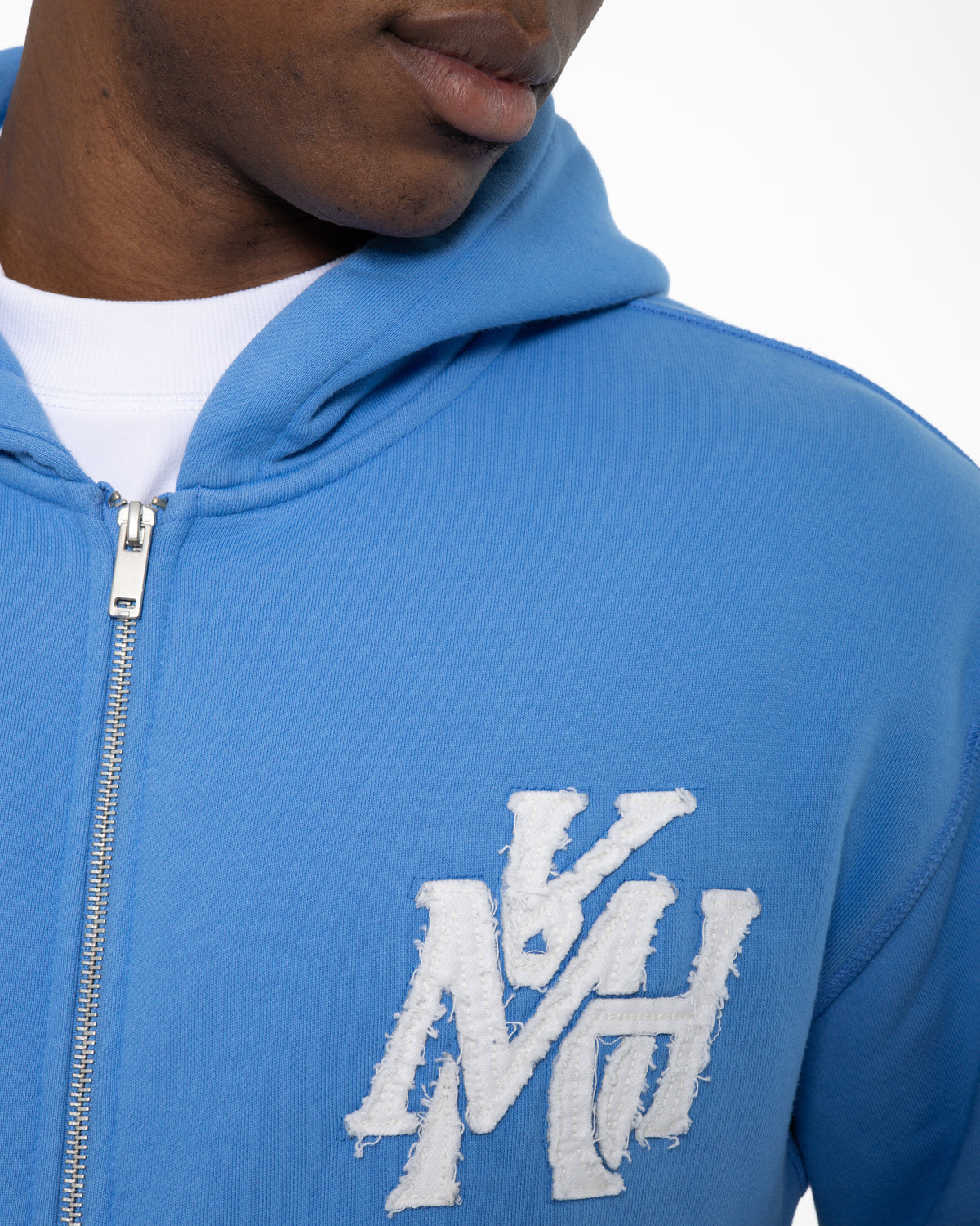 MK Monogram Full Zip Hood Marina Blue